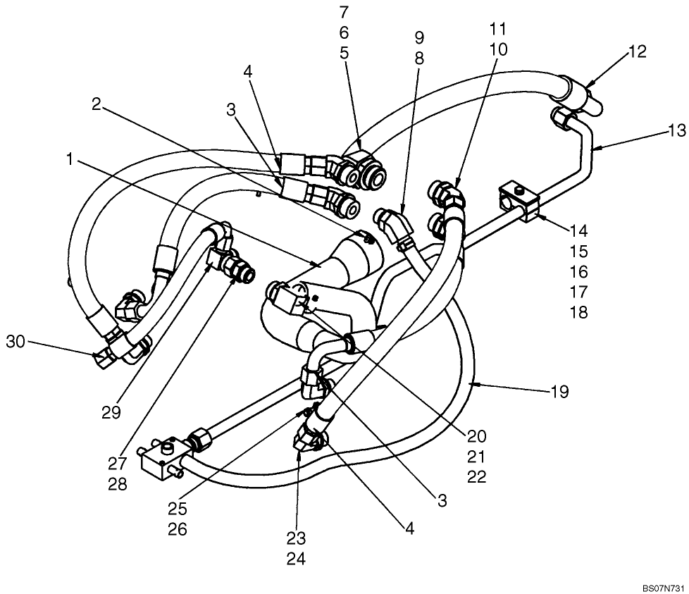 06-02A HYDROSTATICS - TANDEM PUMP; ASN L185 NA 1 SPD N8M465249, 2 SPD N8M465247, EU N8M467462