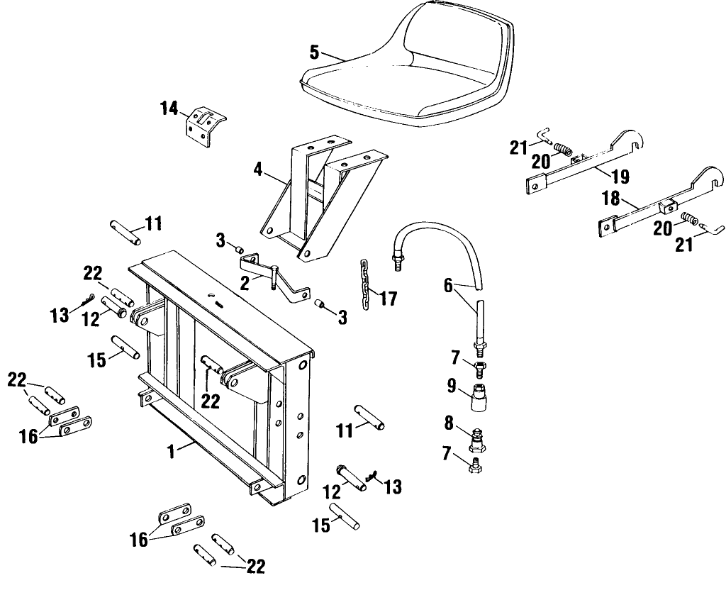 079 D-130 BACKHOE MOUNTING