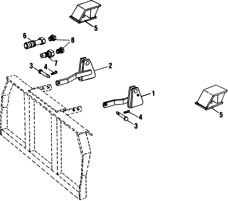 072 D-100 BACKHOE MOUNTING COMPLETING KIT