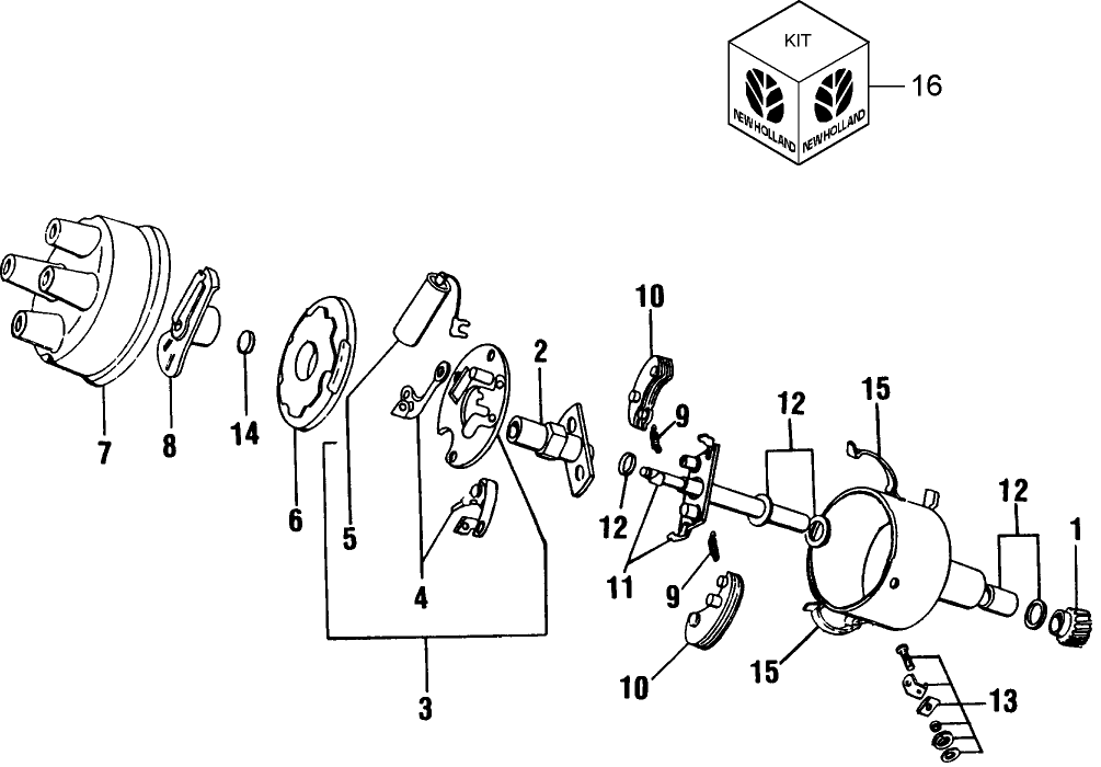 116 WISCONSIN VG4D & V-465D ENGINES, DISTRIBUTOR