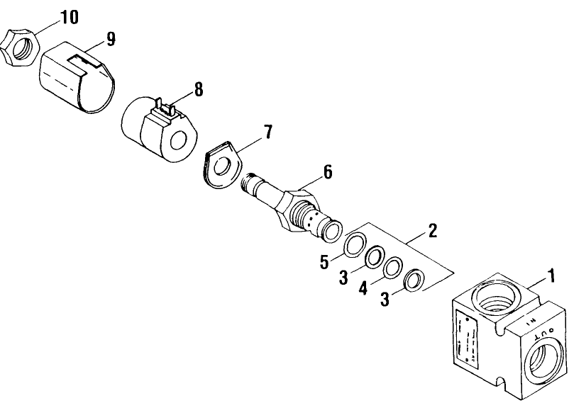 020 HYDRAULIC GROUP, SOLENOID VALVE ASSEMBLY, MODULAR CONTROLS