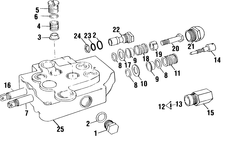 021 HYDRAULIC GROUP SCHEMATICS, CONTROL VALVE ASSEMBLY 706689