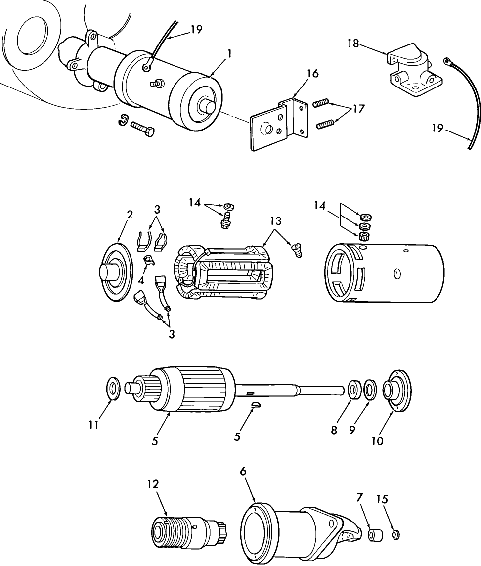 05J12 STARTING MOTOR, WISCONSIN VH4D ENGINE