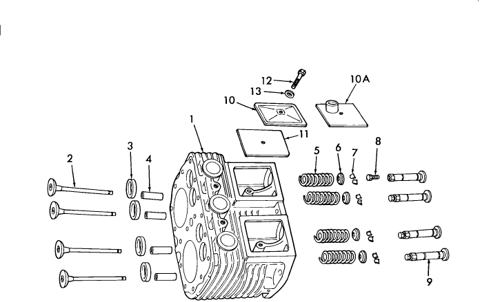 05J04 CYLINDER BLOCK GROUP, WISCONSIN VH4D ENGINE