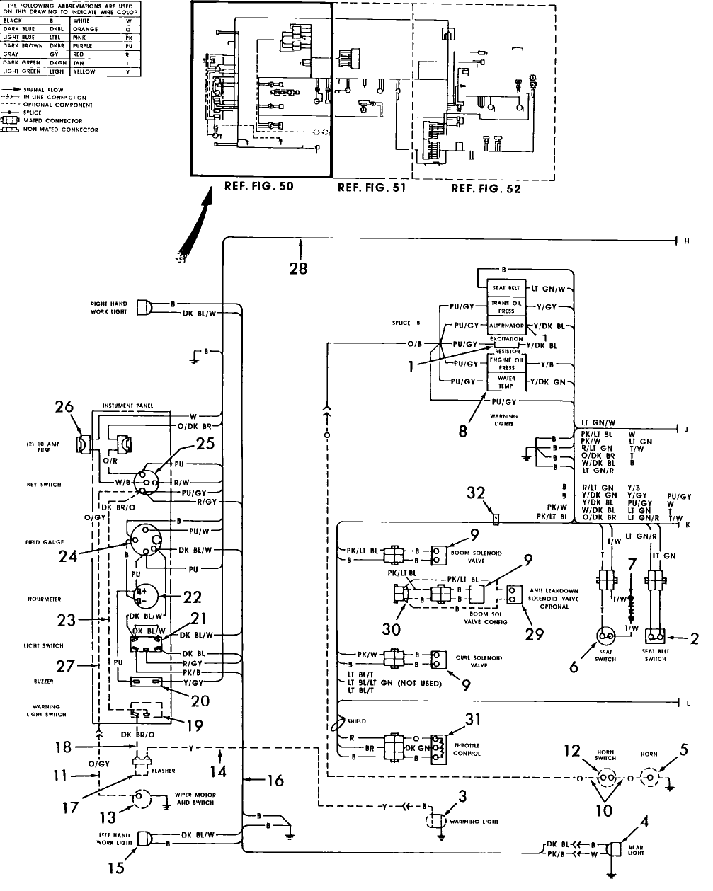 050 ELECTRICAL SCHEMATIC, VSG 411 FORD GASOLINE ENGINE, L-454