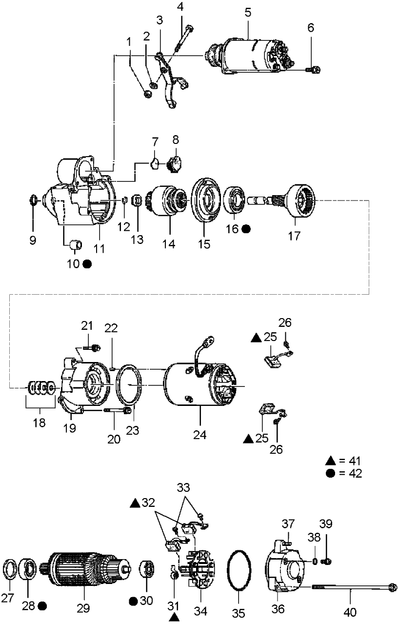 053A STARTER, PERKINS ENGINE