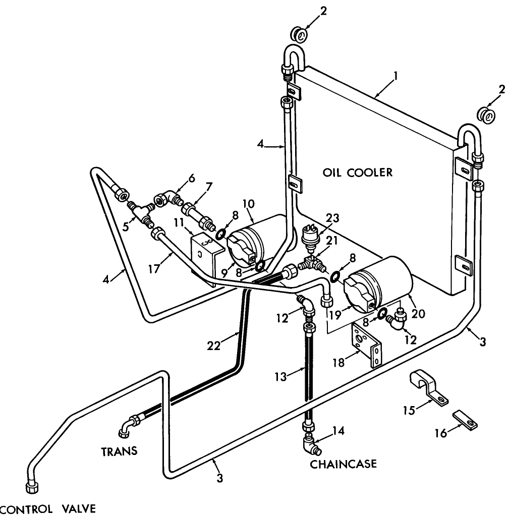 029 OIL COOLER & FILTER, BSN 712164