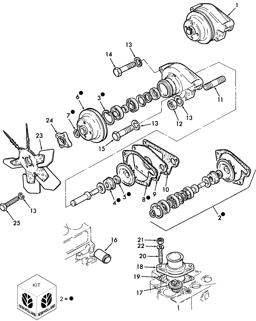 077 PERKINS 4.108 DIESEL ENGINE, COOLING SYSTEM