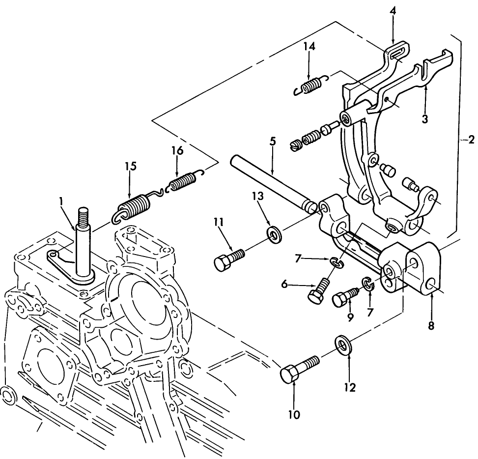 091 KUBOTA V1902-B DIESEL ENGINE GOVERNOR