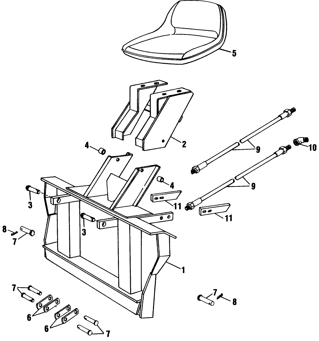 077 D-100 BACKHOE MOUNTING KIT