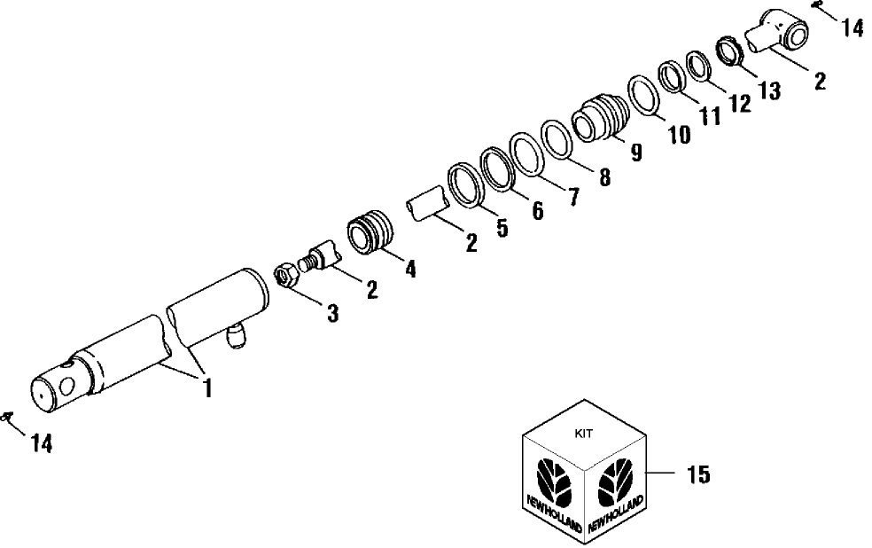 008A BUCKET CYLINDER, 592771, NEW HOLLAND