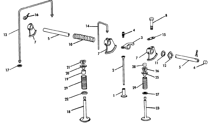 100 VALVES AND VALVE OPERATING MECHANISM, GAS AND DIESEL