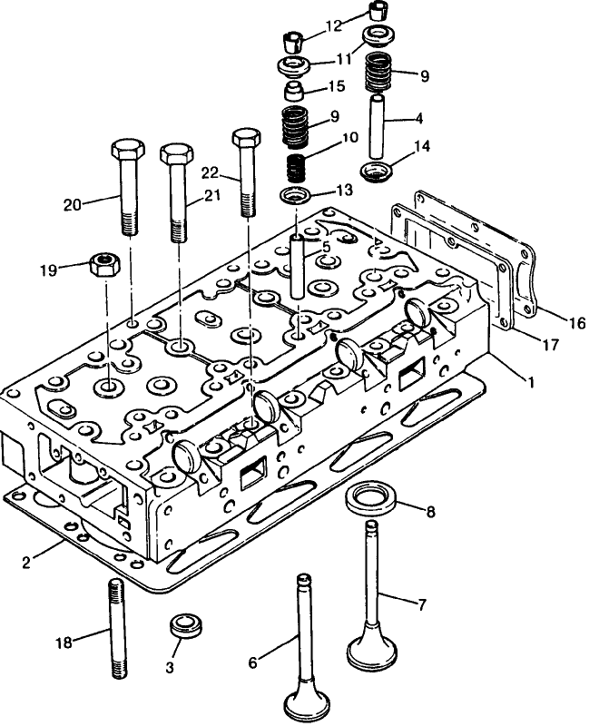 066 HEAD, PERKINS 4.203.2 DIESEL ENGINE