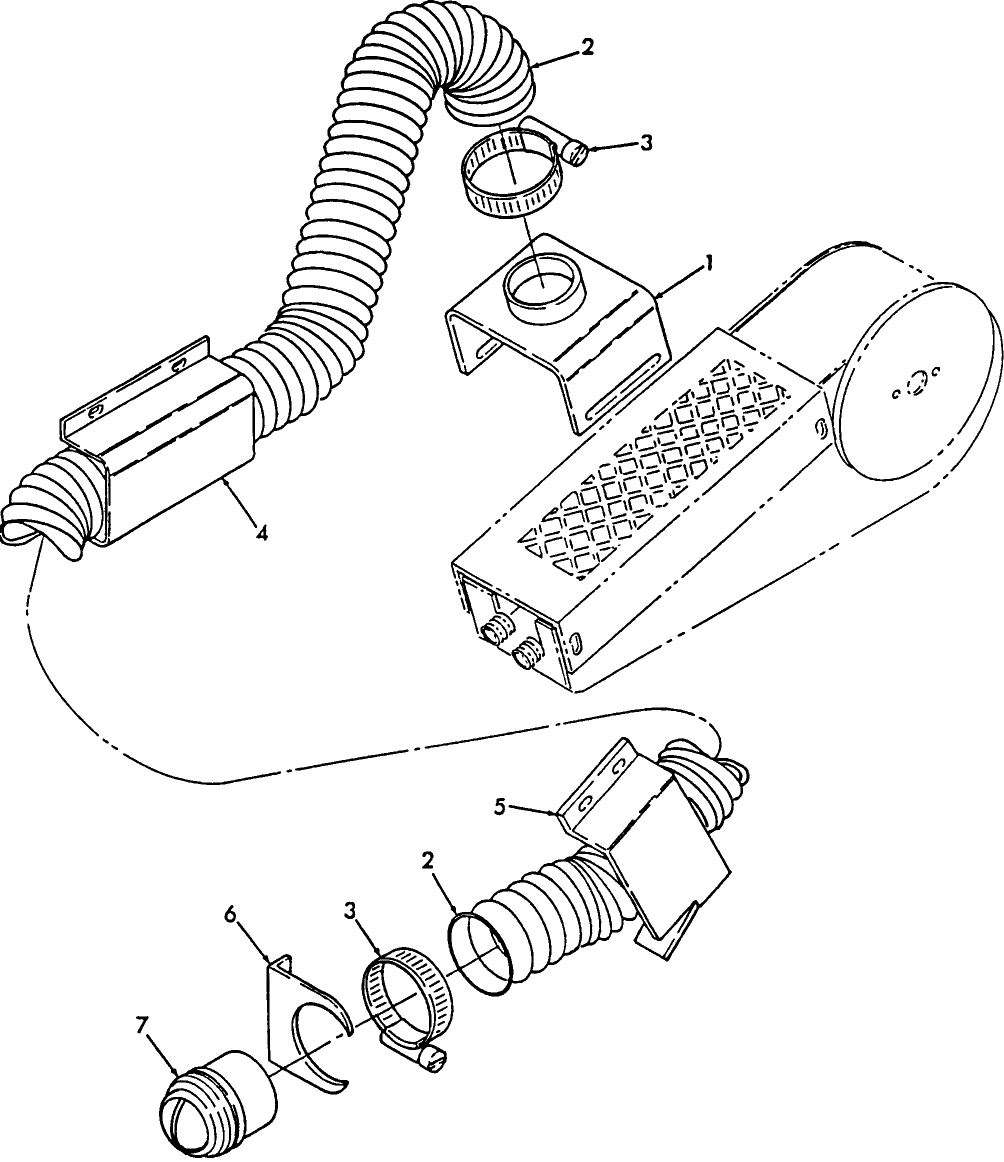 012 CAB HEATER DEFROSTER DUCTING KIT