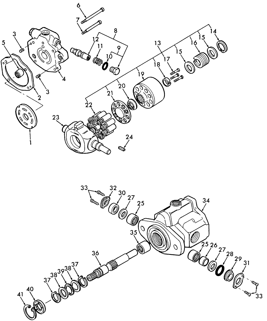 06C01 FRONT PISTON PUMP ASSEMBLY