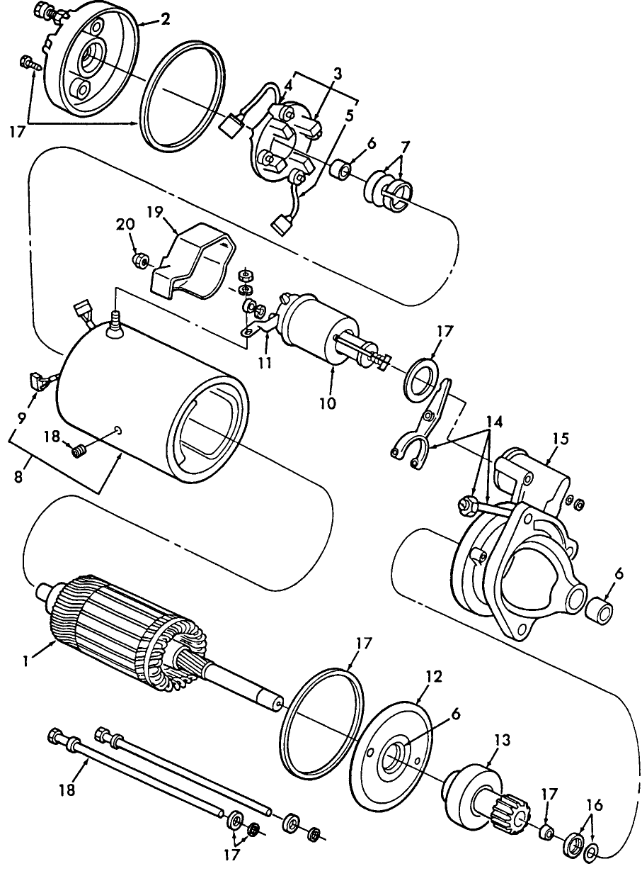 054 STARTING MOTOR, FORD-POWERED