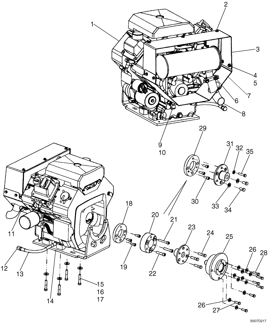 01.03.01(1) ENGINE, KOHLER, L120