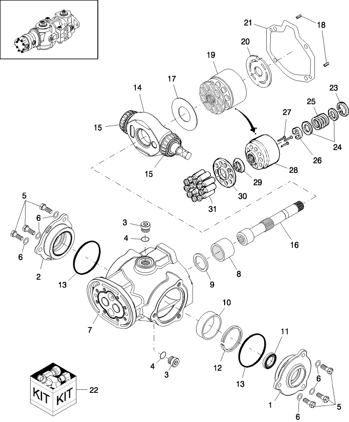 03.06.01 PISTON PUMP, FRONT