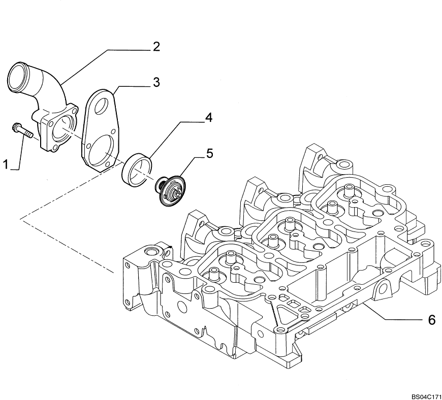 02-33 THERMOSTAT - ENGINE COOLING SYSTEM