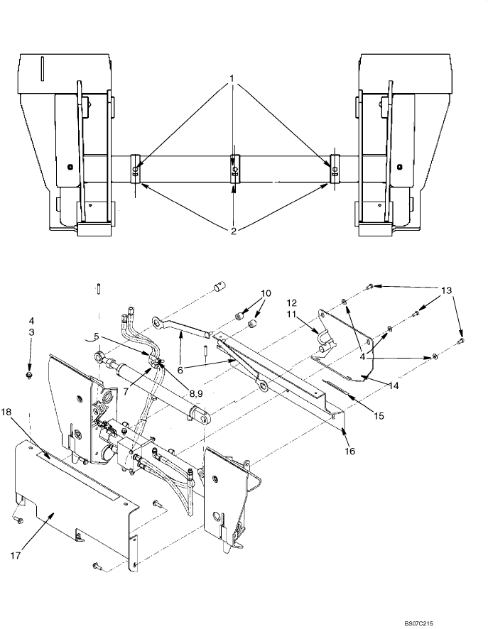 08-13B HYDRAULIC MOUNT PLATE SHIELD KIT