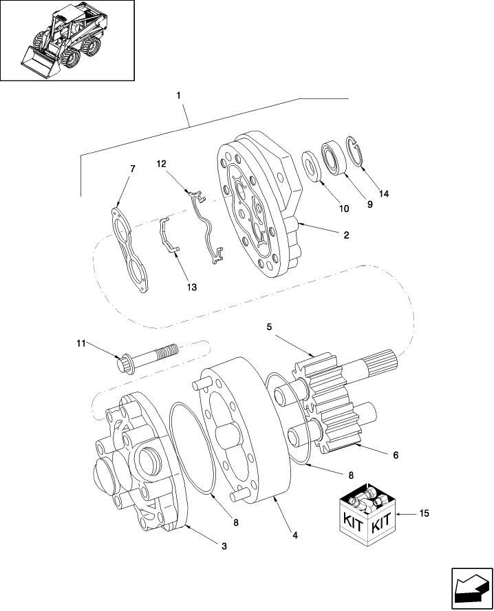 07.07.05 HIGH FLOW HYDRAULICS KIT, GEAR PUMP