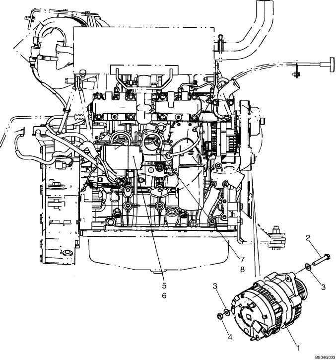 04-01 STARTER MOUNTING - ALTERNATOR MOUNTING