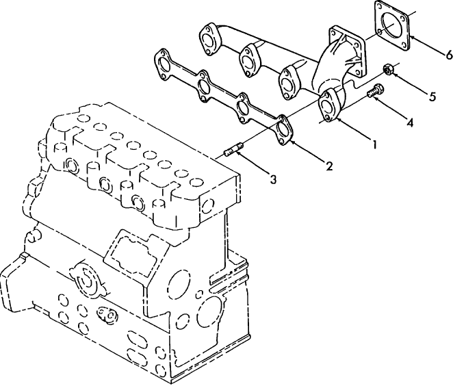 05D02 EXHAUST MANIFOLD, L565, LX565 & SL45B