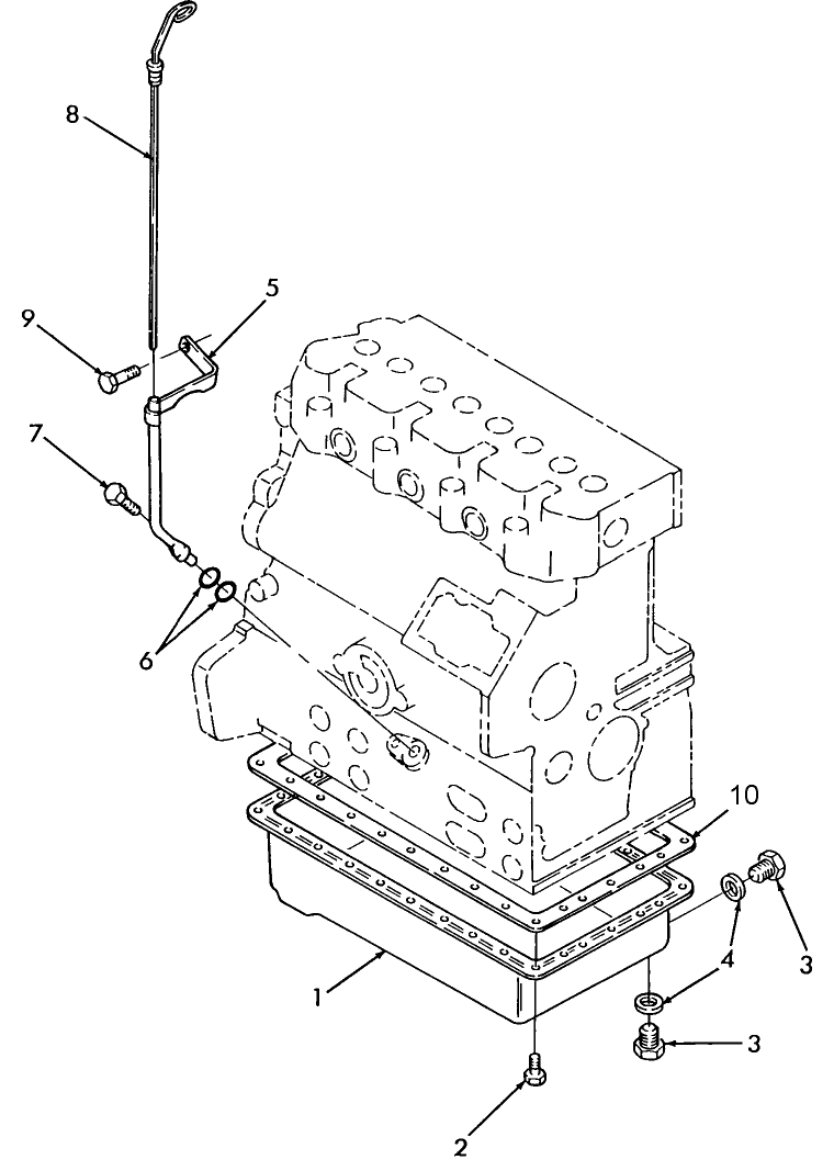 05E02 OIL PAN & DIPSTICK