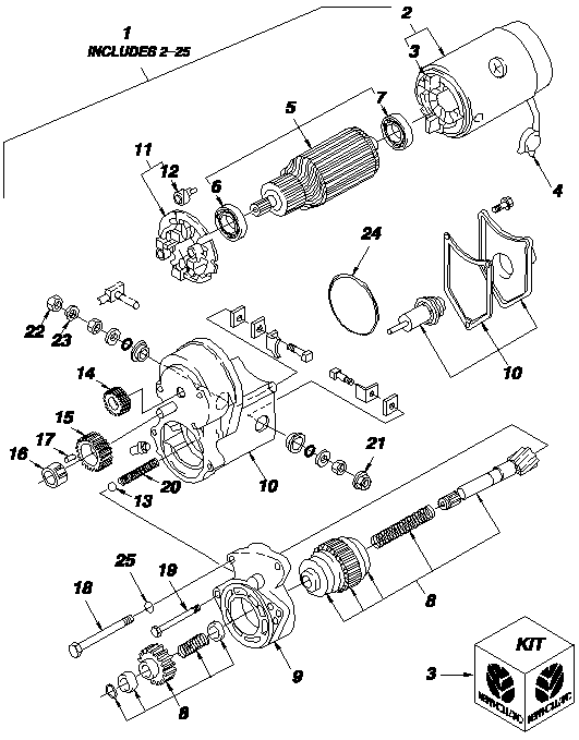 05H02 STARTER, BEFORE ENGINE SERIAL NO. 57421