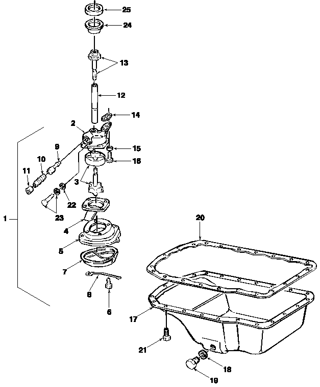 05E01 OIL PUMP & PAN