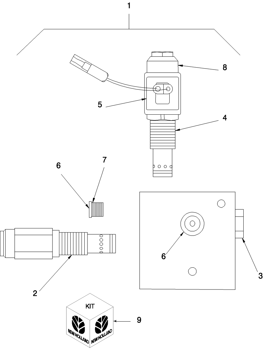 03E04 HIGH FLOW HYDRAULIC KIT - SELECTOR VALVE