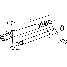17C02 HYDRAULIC REMOTE CONTROL CYLINDER ASSEMBLY, 2500 PSI, (U.S.) (ACCESSORY)
