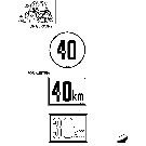 002-034(01) SPEED INDICATOR DECAL, W/CAB (GERMANY & AUSTRIA)