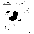 1.92.85(02) DRIVER'S SEAT, ARMRESTS AND MOUNTING PLATES (TK76-M,TK85-M,TK95M)