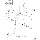 1.89.6/ 4(01) (VAR.812-819) FRONT P.T.O. LIFT - SUPPORT AND ARM UNIT