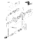 1.80.1/ 3(01) DIGITAL INSTRUMENT CLUSTER - P.T.O. DRIVEN GEAR SHAFT & GEARS (VAR.745)