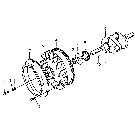 034 CRANKSHAFT AND FLYWHEEL - W/B43G (BSN 736385), L-250