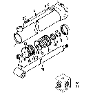 076B D-100 BOOM, CROWD, BUCKET CYLINDER, LOCKING COLLAR